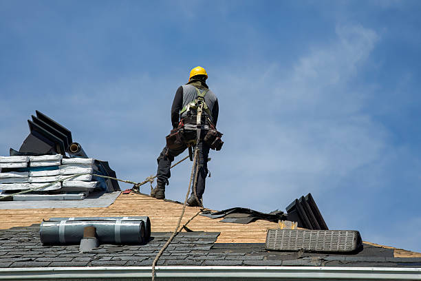 Professional Roof Replacement technician working in Hallieford, VA